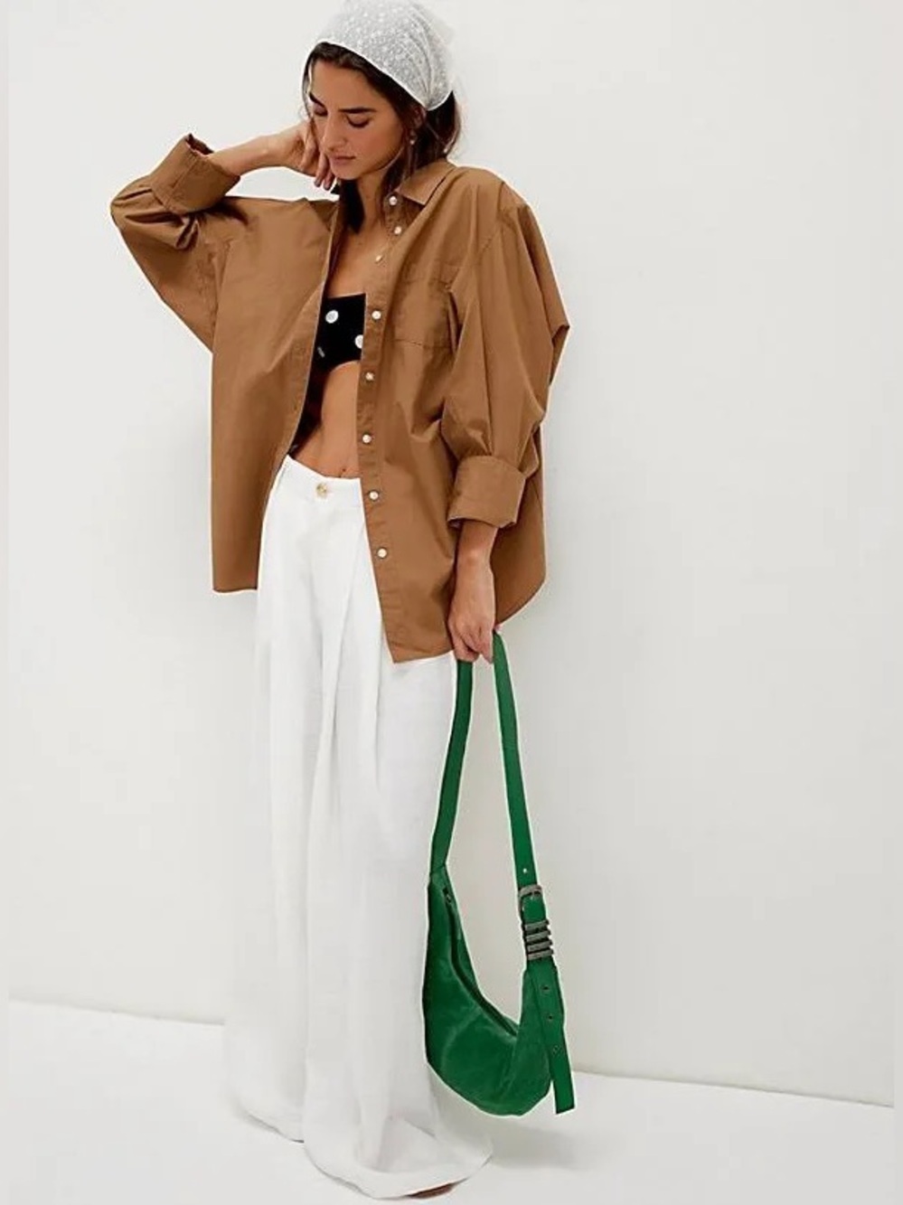 Free People Dallas Wide Leg Trouser White Size 10 - Picture 2 of 8